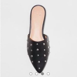 Kari studded mule. Black. Size 5. Worn once.